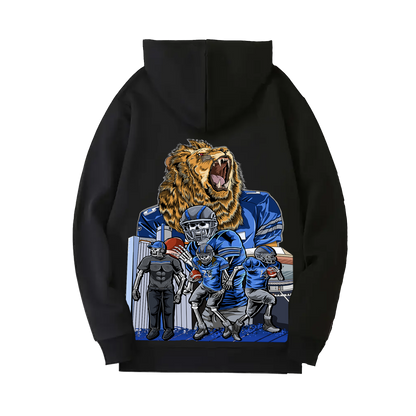 Black Football Detroit Hoodie